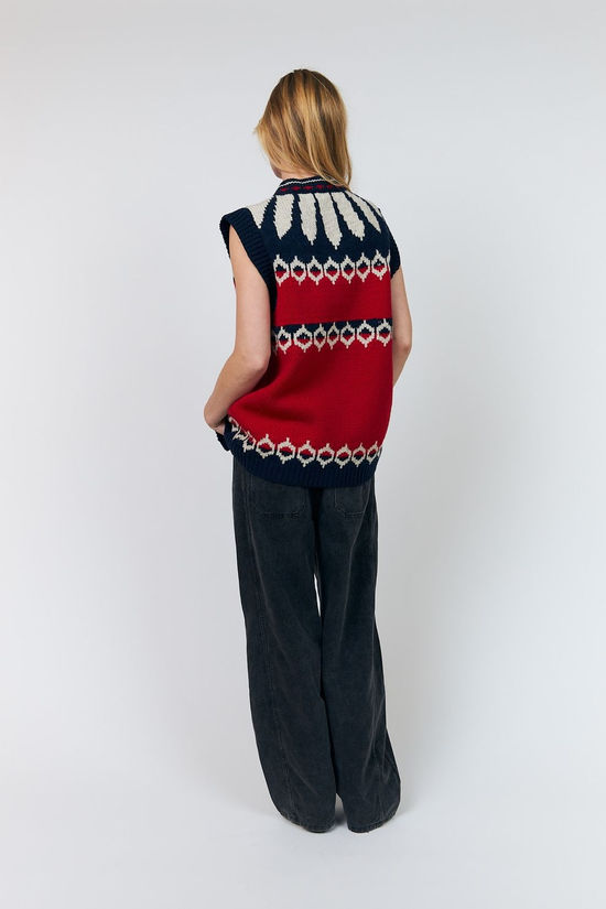 Lollys Laundry Cardigan Cleoll Red