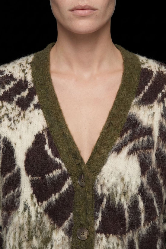 Object Cardigan Rabia Oz E Martini Olive