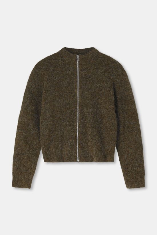 Boii Studios Cardigan Milla Dark Olive Melange