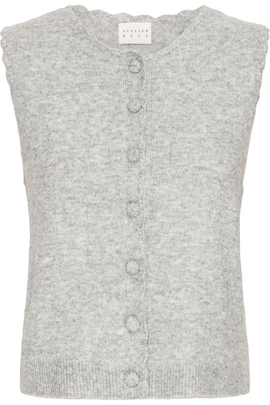 Atelier Rêve Cardigan Irlovey Medium Grey Melange