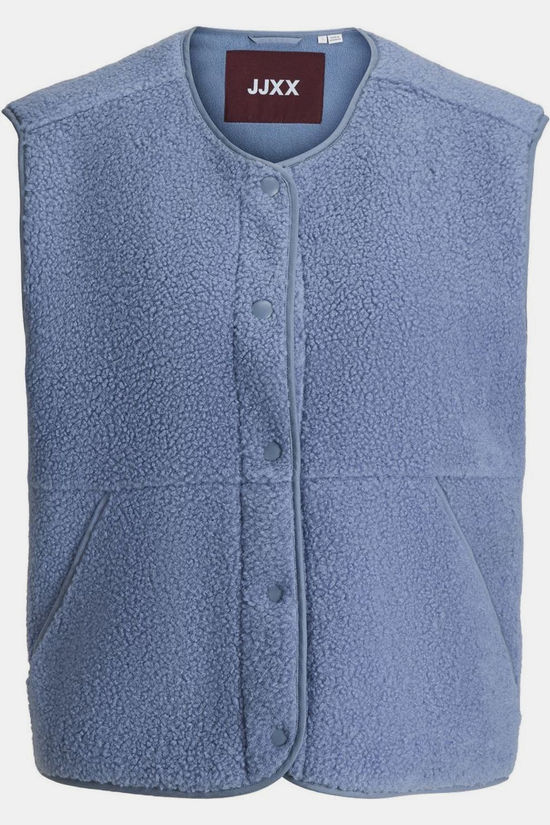 JJXX Gilet Vera Teddy Country Blue