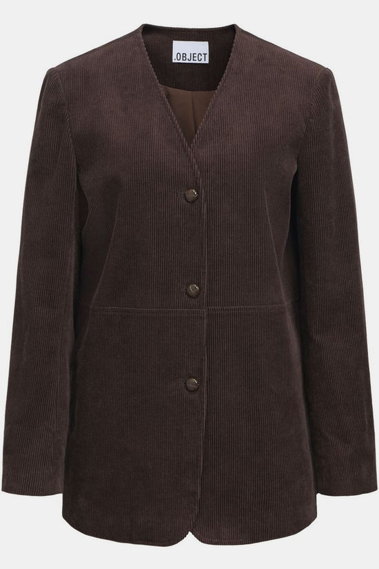 Object JUTTU x OBJECT Blazer Didde Corduroy Seal Brown