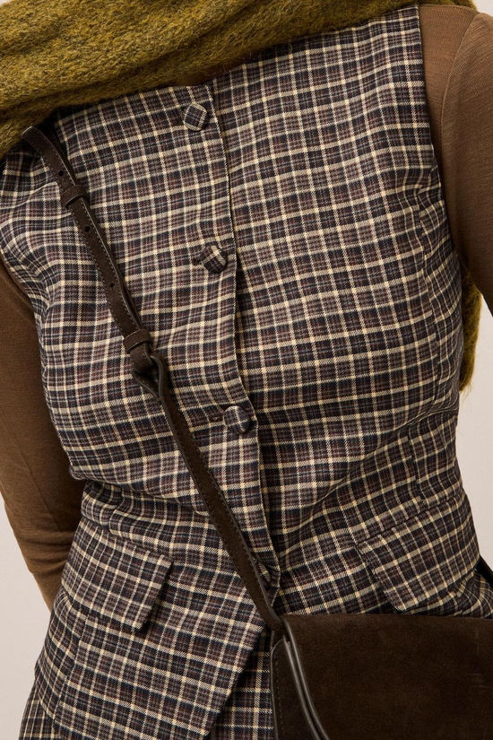 Yas Blazer Tulva Black Tulva Checks