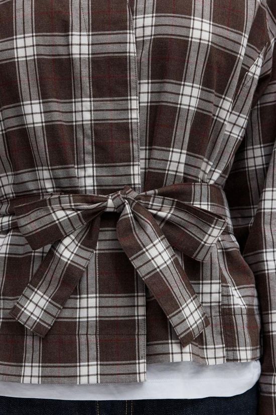Selected Blazer Slwjaylen Mel Check Kimono Delicioso Checks