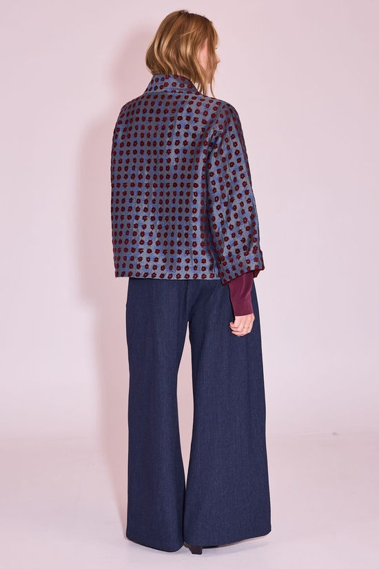 Nathalie Vleeschouwer Blazer Flenn Burgundy Flower