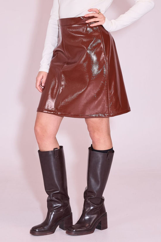 Nathalie Vleeschouwer Rok Jetty Maroon