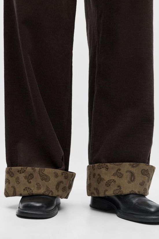 Object JUTTU x OBJECT Pantalon Didde Wide E Wi Seal Brown