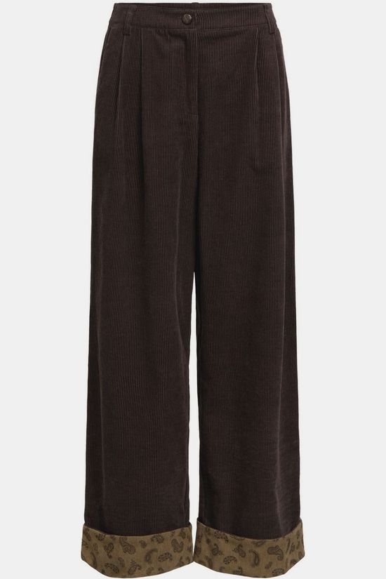 Object JUTTU x OBJECT Pantalon Didde Wide E Wi Seal Brown