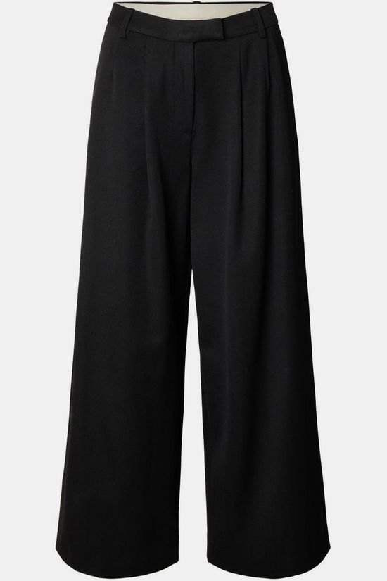 Selected Broek Slwextra Wide Thilde Black