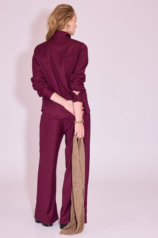 Nathalie Vleeschouwer Pantalon James Red Plum