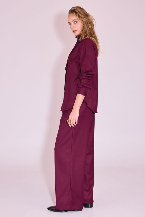 Nathalie Vleeschouwer Pantalon James Red Plum