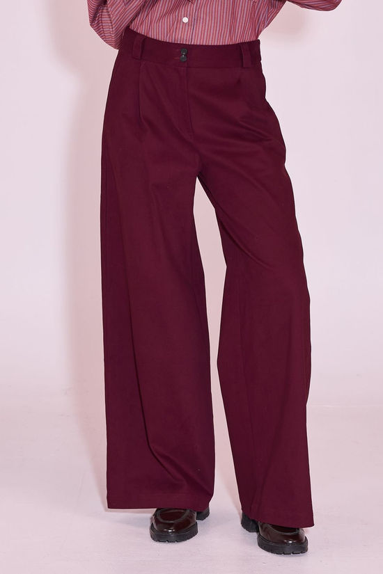 Nathalie Vleeschouwer Pantalon Zoella Merlot
