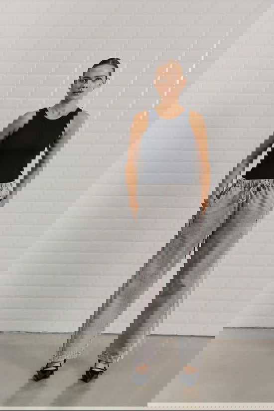 With Black Jeans Penelope Wide Denim Spring Grey