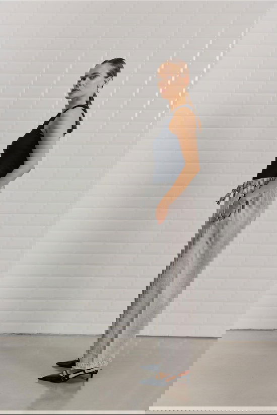 With Black Jeans Penelope Wide Denim Spring Grey