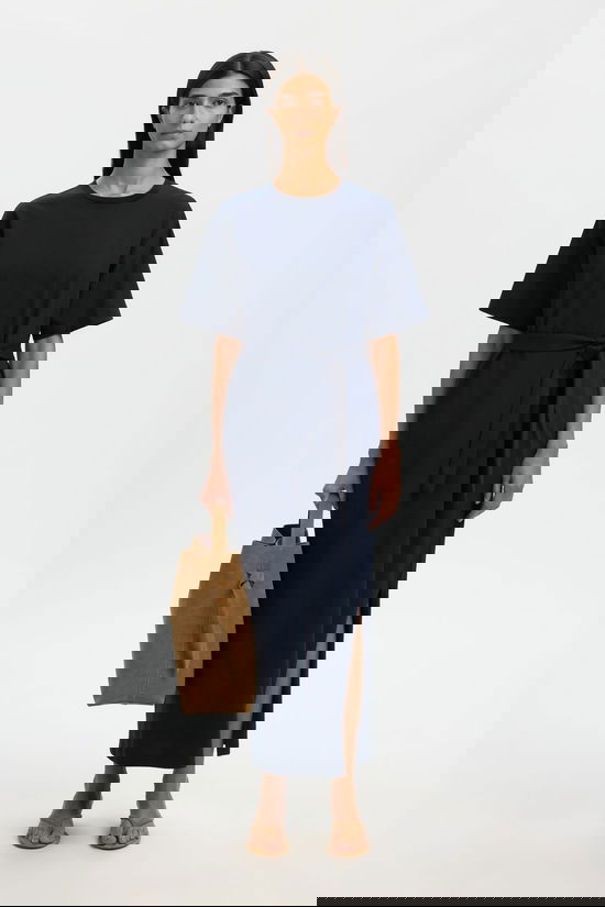 Selected Jurk Essential Pocket Ankle Dark Sapphire