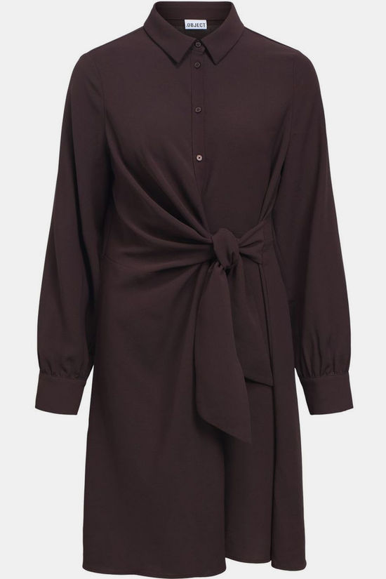 Object Jurk Barin Re 148 Chocolate Plum