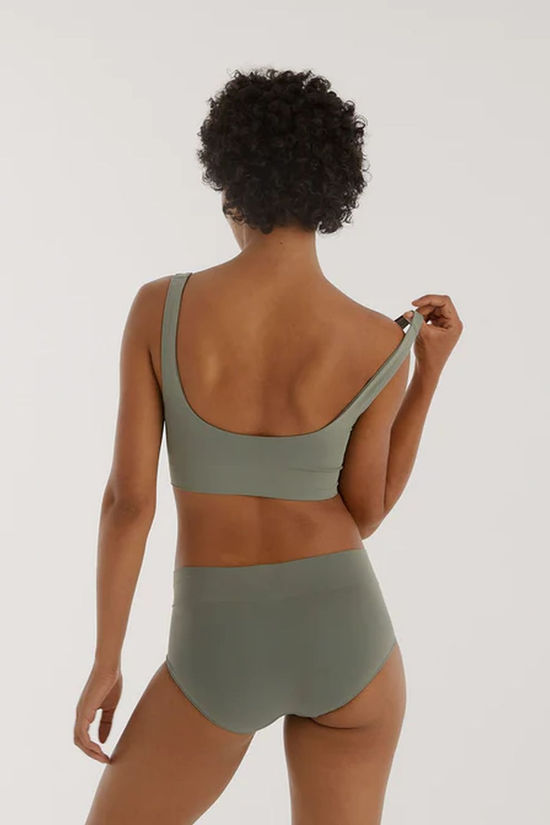 Organic Basics Ondergoed Smooth Bralette Seaweed