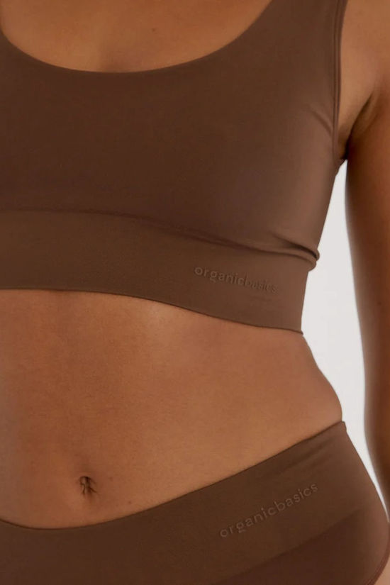 Organic Basics Ondergoed Smooth Bralette Walnut