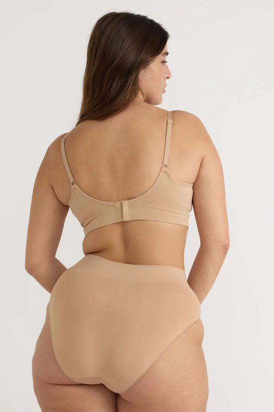 Organic Basics Ondergoed Smooth High Leg Hazelnut