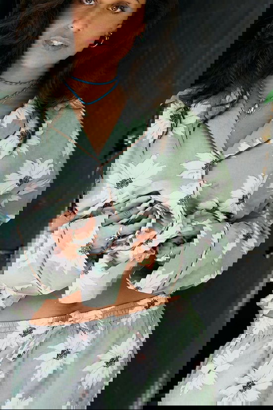 Anna+Nina Pyjama White Lotus Dreams Multicolour