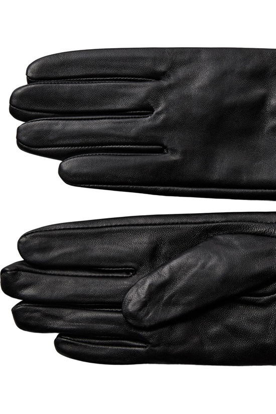 Numph Gants Bira Leather Caviar