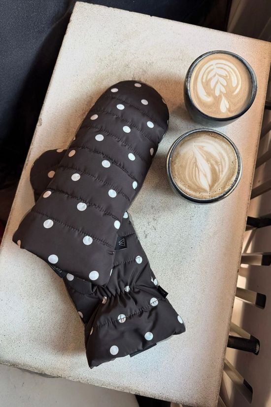 Markberg Wanten Celina Mitten Polka Dot Brown