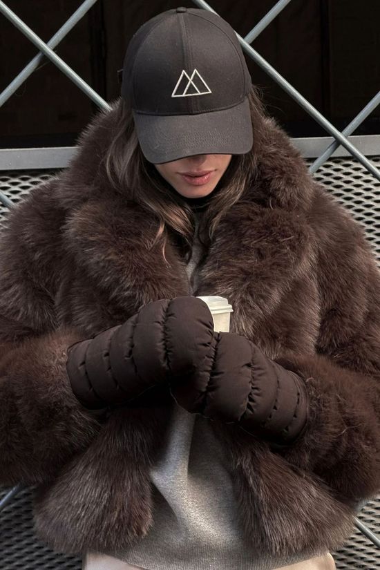Markberg Moufles Caia Puffer Mitten Espresso Brown