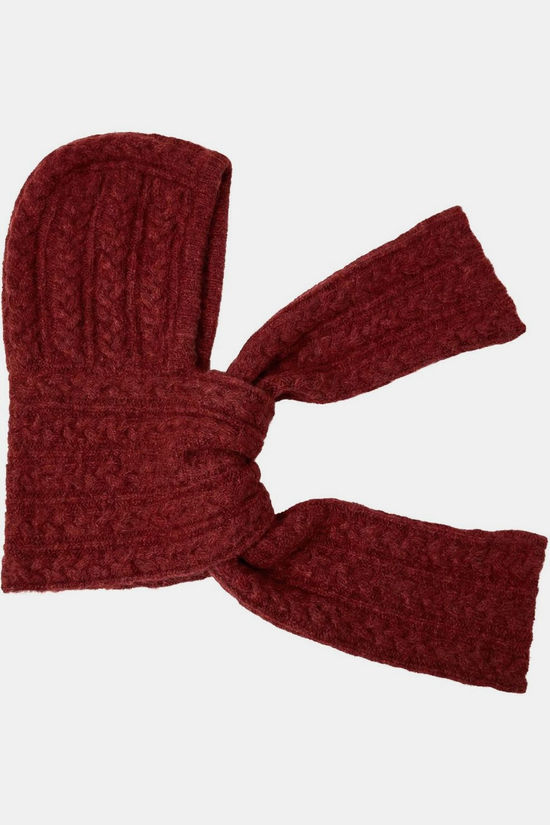 Object Sjaal Milu Cable Balaclava Red Dahlia