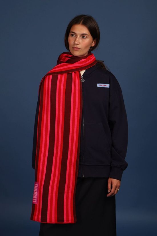 Figurati Sjaal Allegro Burgundy, Pink, Red