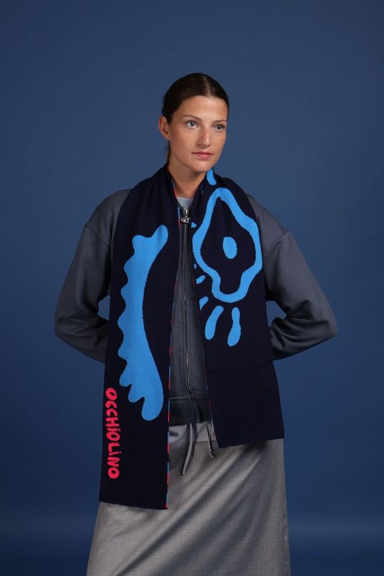 Figurati Sjaal Occhiolino Blue, Pink