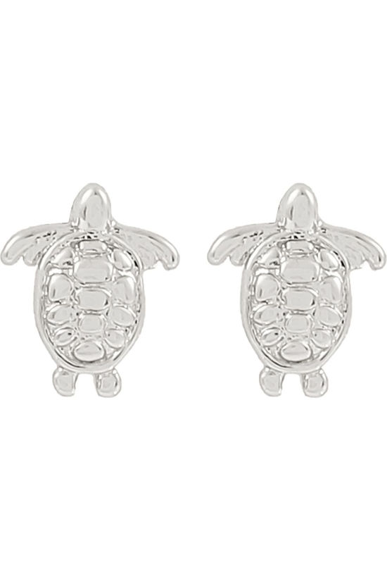 Timi Oorbellen Lori - Mini Turtle Stud Earrings Silver