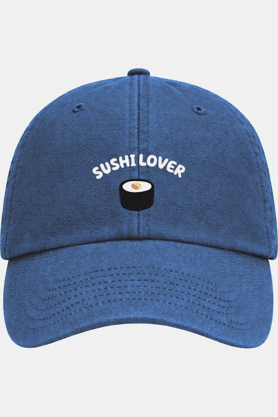 ATELIER PISTACHE Casquette Vintage Blue Cap Sushi Lover Blue