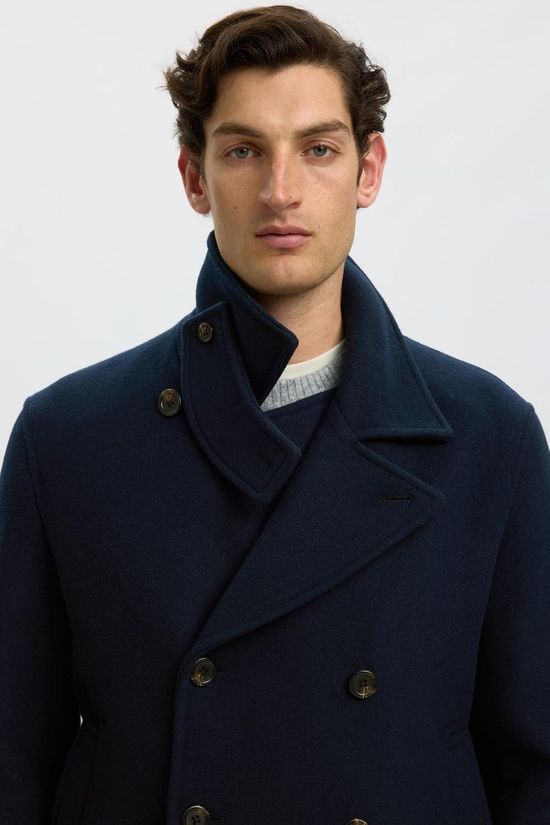 Selected Mantel Slmarchive Wool Blend Peacoat Sky Captain