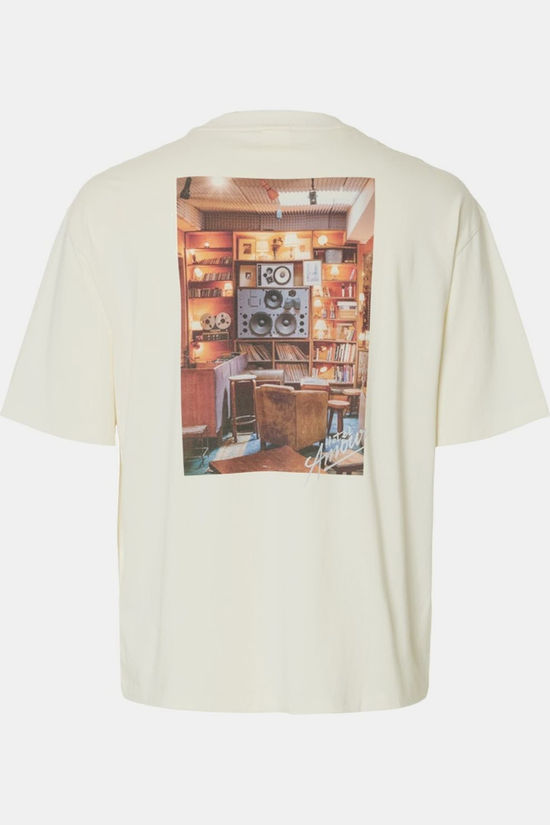Selected T-Shirt Relaxaspen Egret