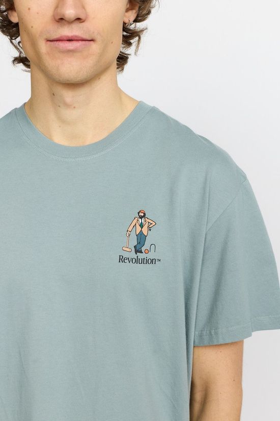 Revolution T-Shirt 1463 Cro Dustblue