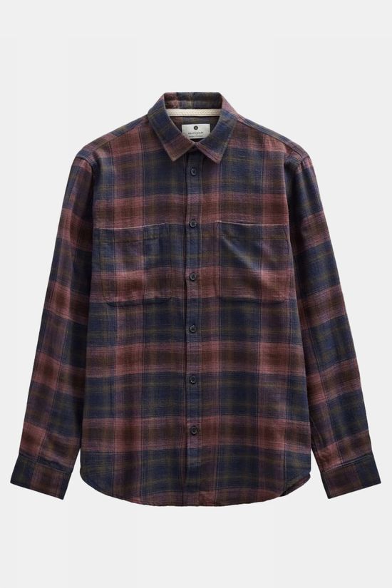Anerkjendt Hemd Akleif Flannel Check5 Ls Shirt Vineyard Wine