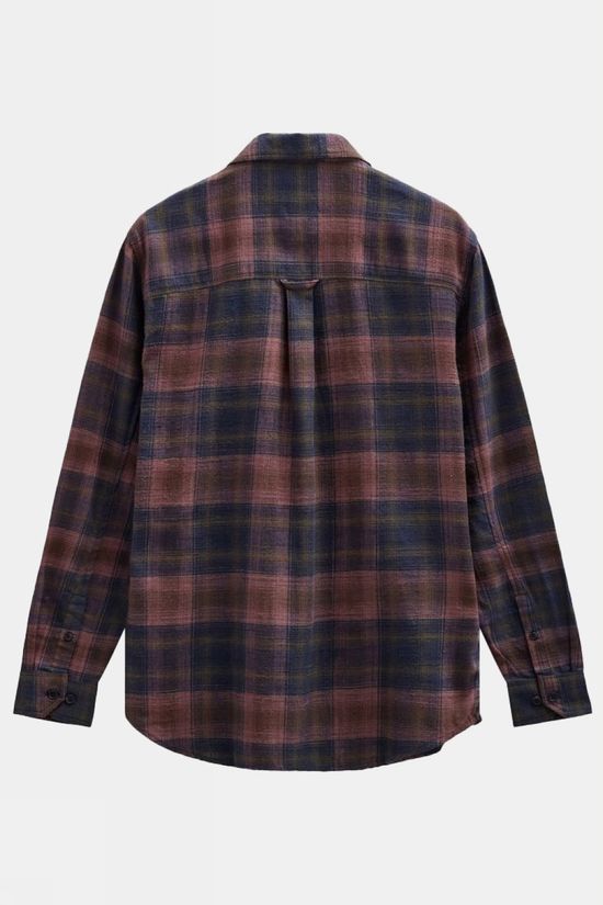 Anerkjendt Hemd Akleif Flannel Check5 Ls Shirt Vineyard Wine