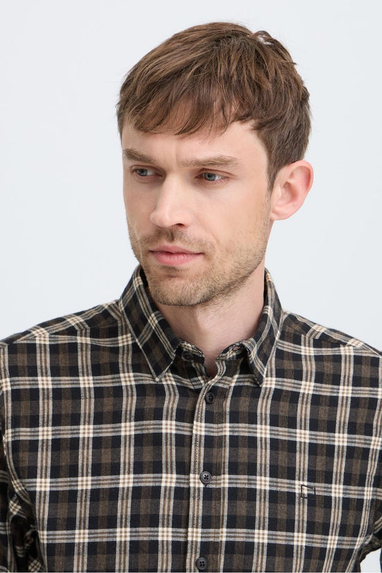 Casual Friday Hemd Cfjose 0159 Shirt Charcoal Melange