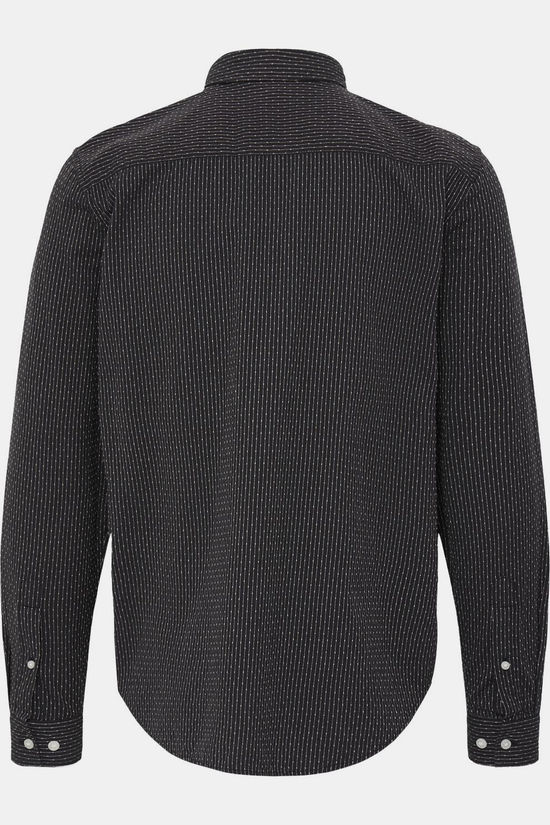 Casual Friday Hemd Cfsantos Dobby Striped Shirt Charcoal