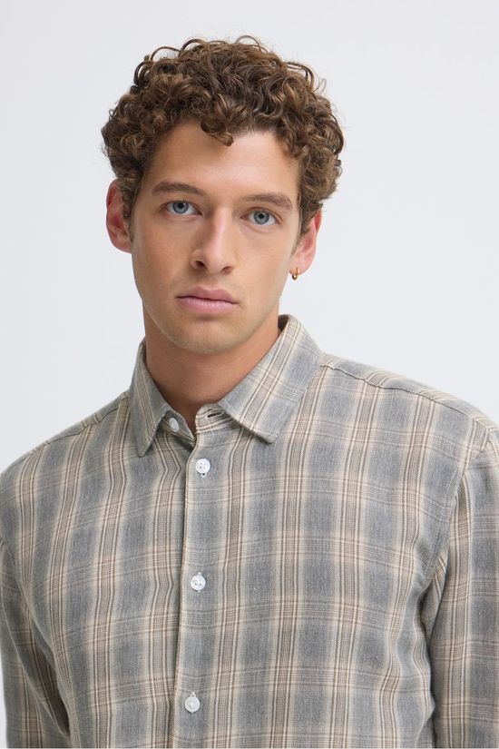 Casual Friday Hemd Cfalvar Checked Shirt Monument Mélange Check