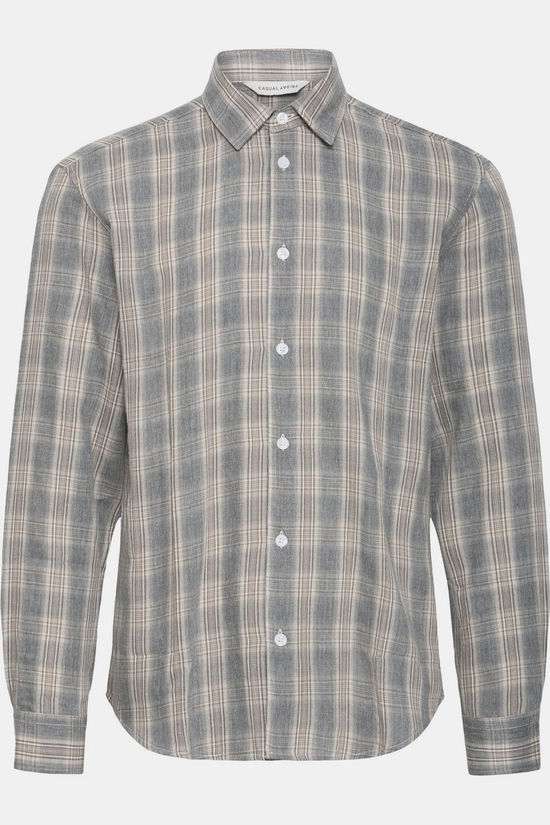 Casual Friday Hemd Cfalvar Checked Shirt Monument Mélange Check