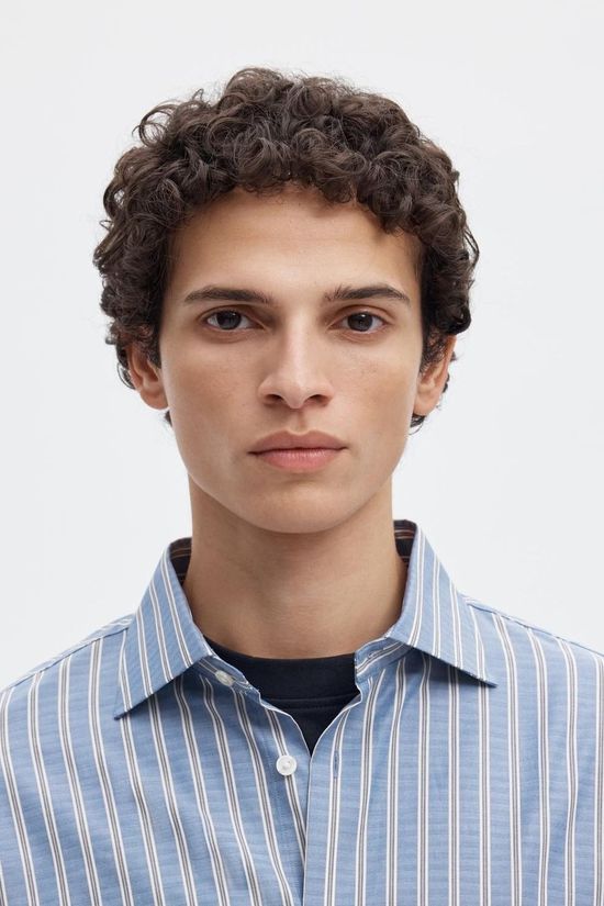 Selected Chemise Slmregfinn Stripe Tex Hb Shirt Spread Limoges