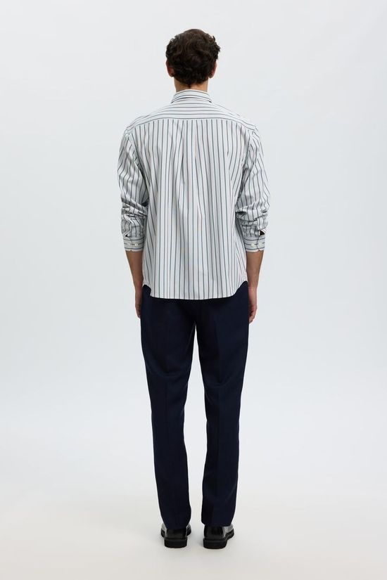Selected Hemd Slmrlxsander Eden Stripe Shirt Pine Grove
