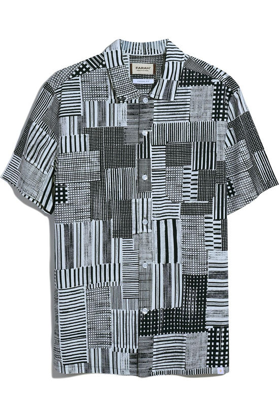 Farah Chemise Chiltern Print Ar Black Sp