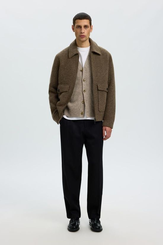 Selected Polaire Slhcody Cardigan Oatmeal