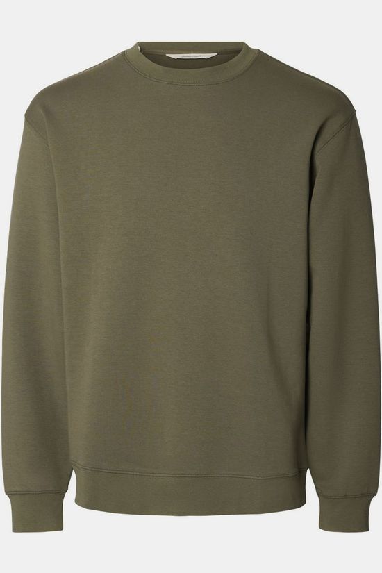 Selected Trui Slhtom Soft Crew Neck Sweat Kalamata