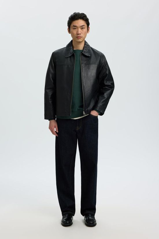 Selected Trui Slmrelaxgrant Crew Neck Sweat Pine Grove