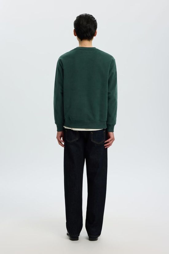 Selected Trui Slmrelaxgrant Crew Neck Sweat Pine Grove