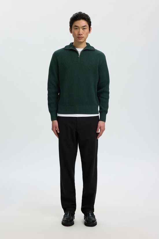 Selected Trui Slmdry Half Zip Pine Grove