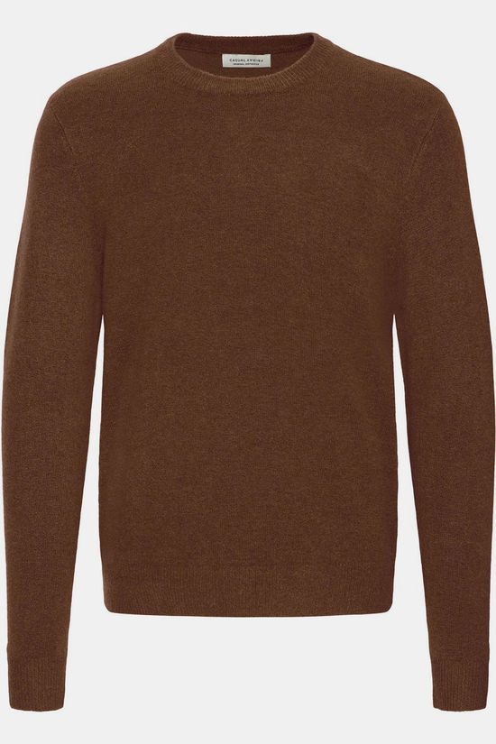 Casual Friday Pull Cfheine 0296 Crew Neck Knit Cinnamon Melange